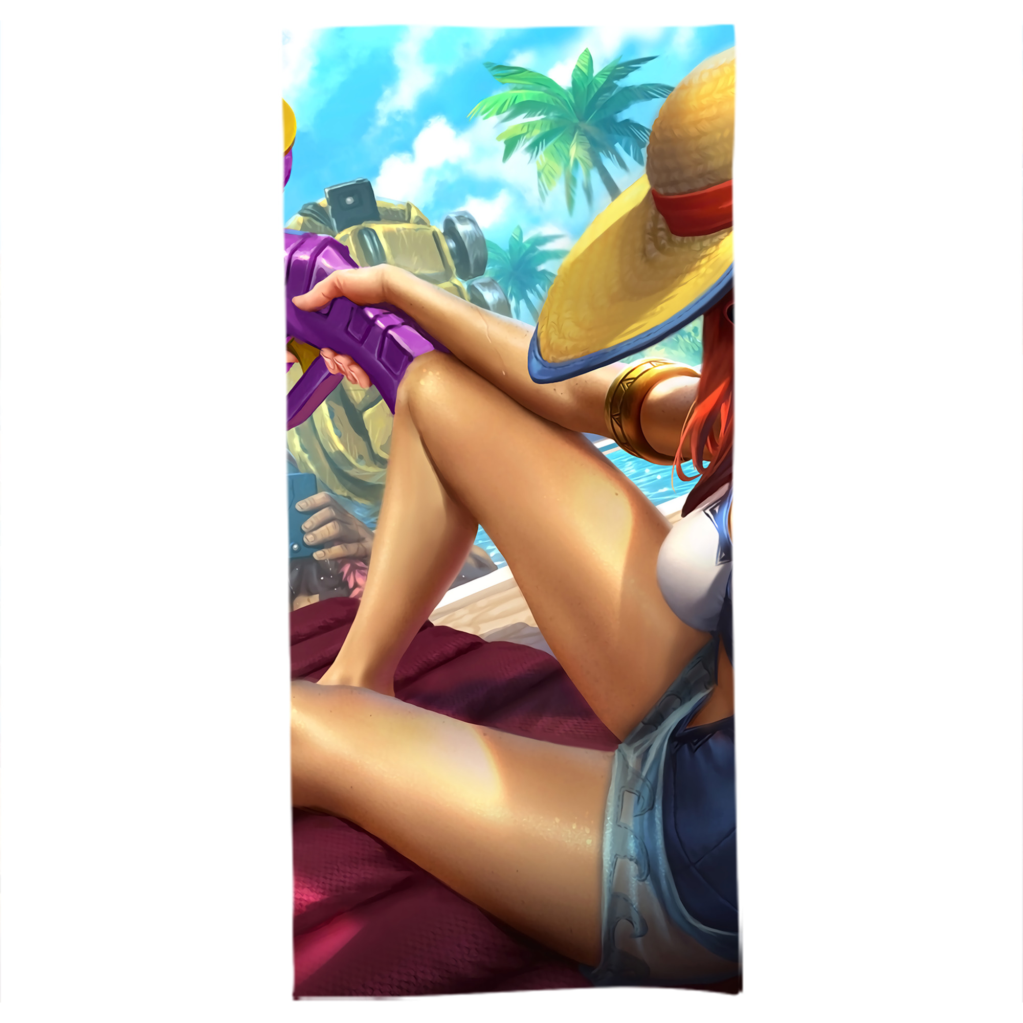 （画像用） リーグ・オブ・レジェンド League of Legends LOL 大判バスタオル 70×140cm 吸水速乾 柔らかい肌触り