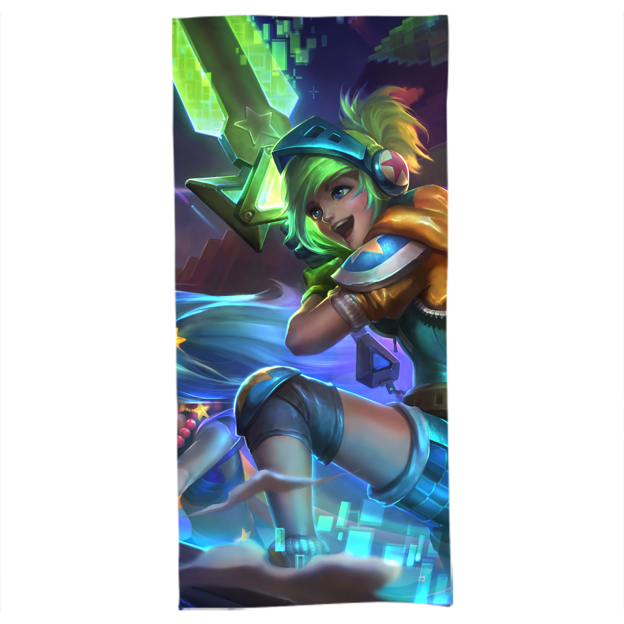 （画像用） リーグ・オブ・レジェンド League of Legends LOL 大判バスタオル 70×140cm 吸水速乾 柔らかい肌触り