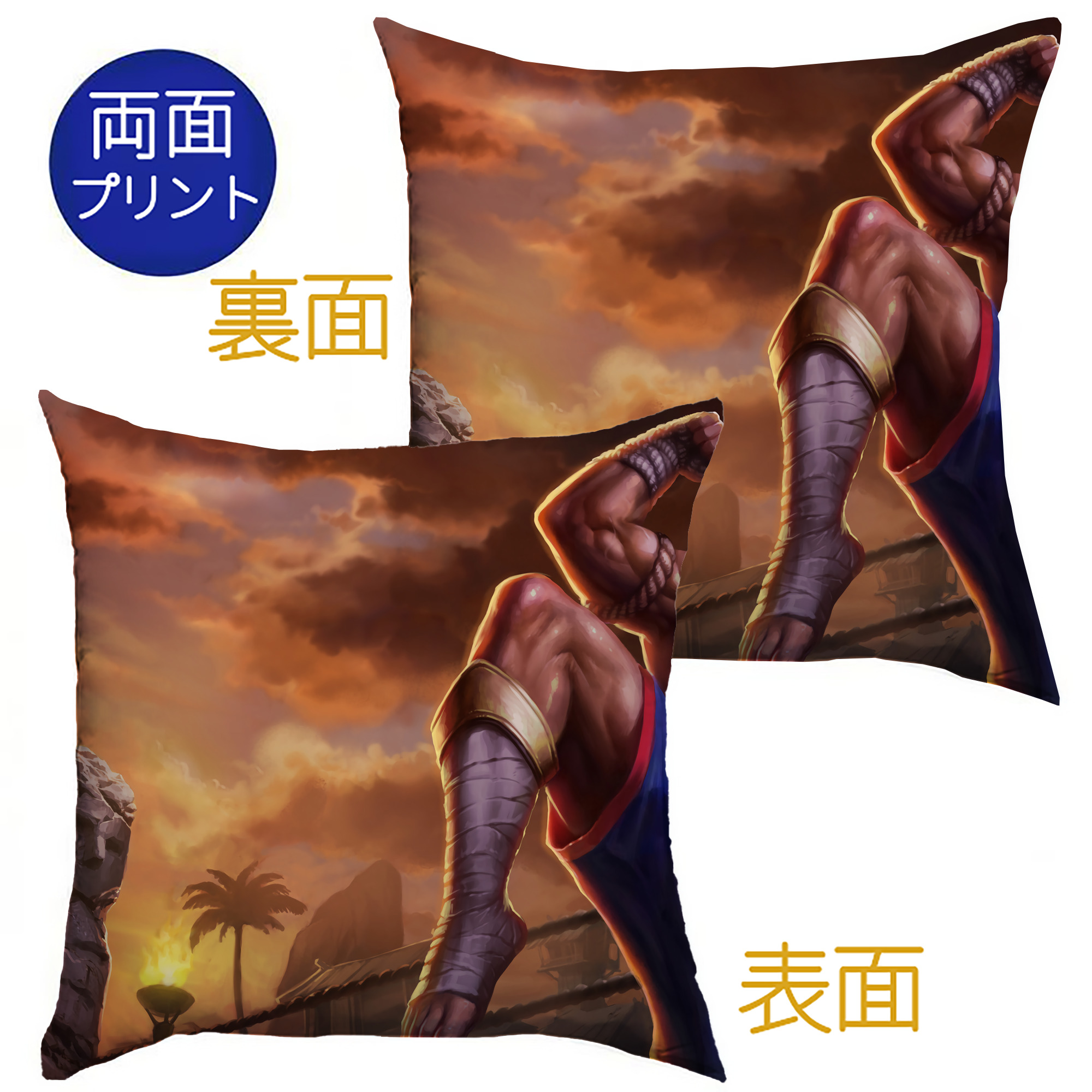 （画像用） リーグ・オブ・レジェンド League of Legends LOL クッションカバー＆本体セット（ポリエステル素材）