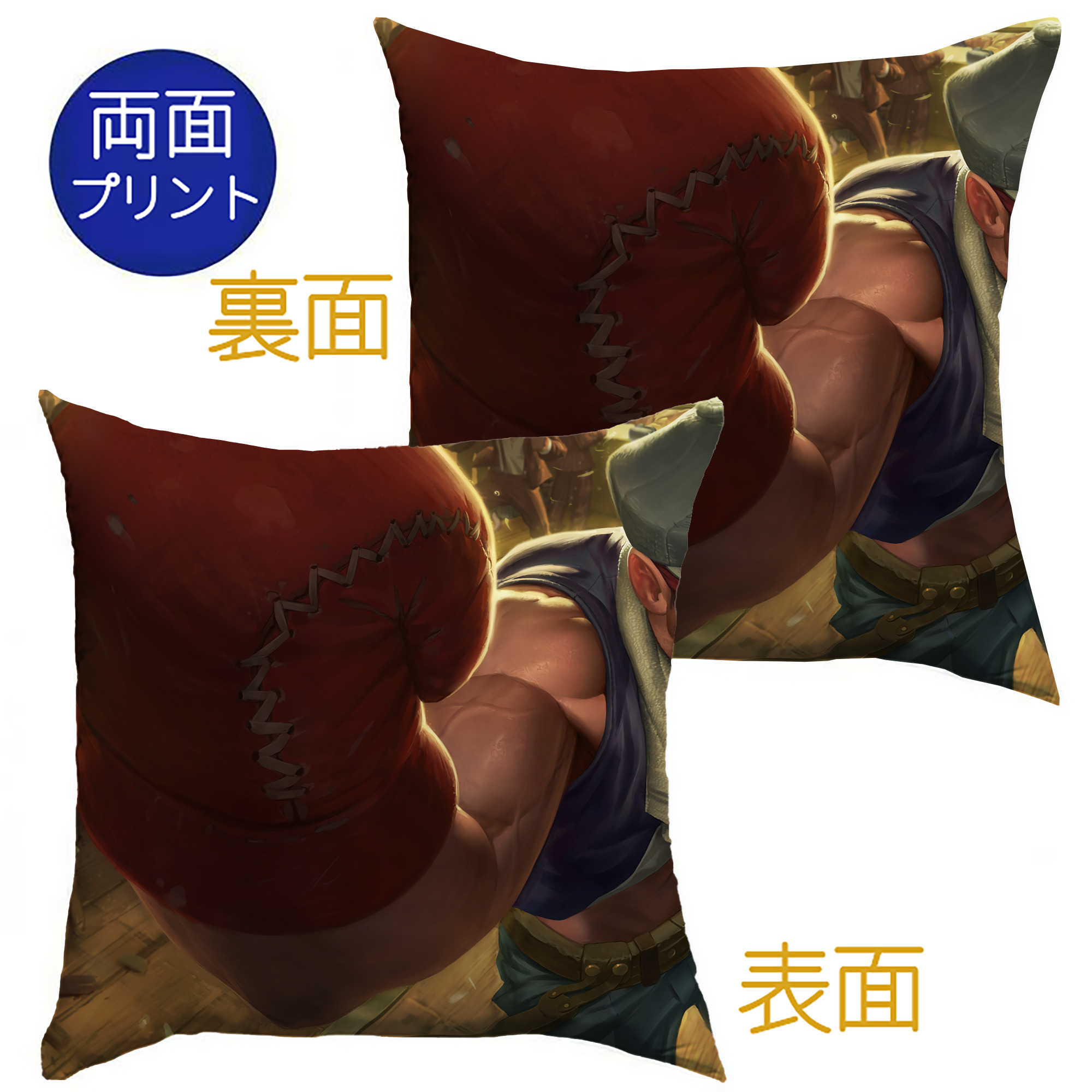 （画像用） リーグ・オブ・レジェンド League of Legends LOL クッションカバー＆本体セット（ポリエステル素材）