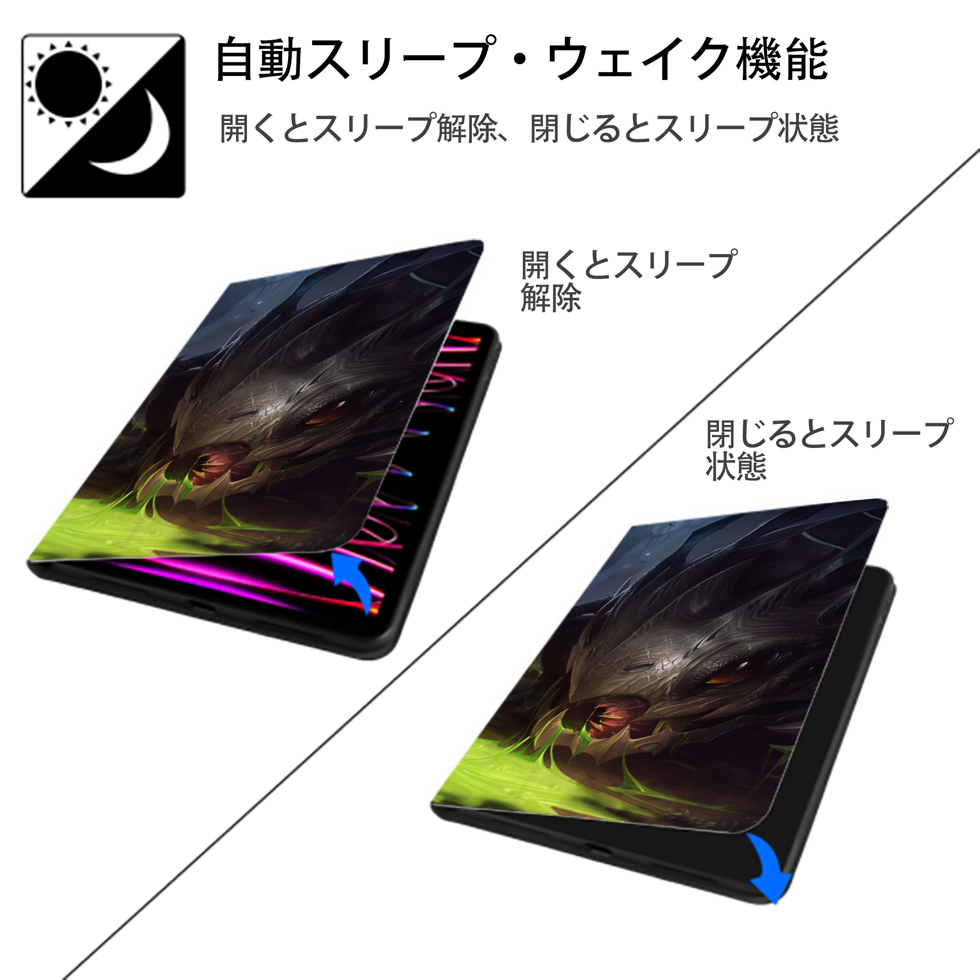 リーグ・オブ・レジェンド League of Legends LOL IPad ケース ブック型 PUレザー TPU 耐衝撃 軽量 薄型 ペン収納なし 全面保護 IPad 各モデル対応