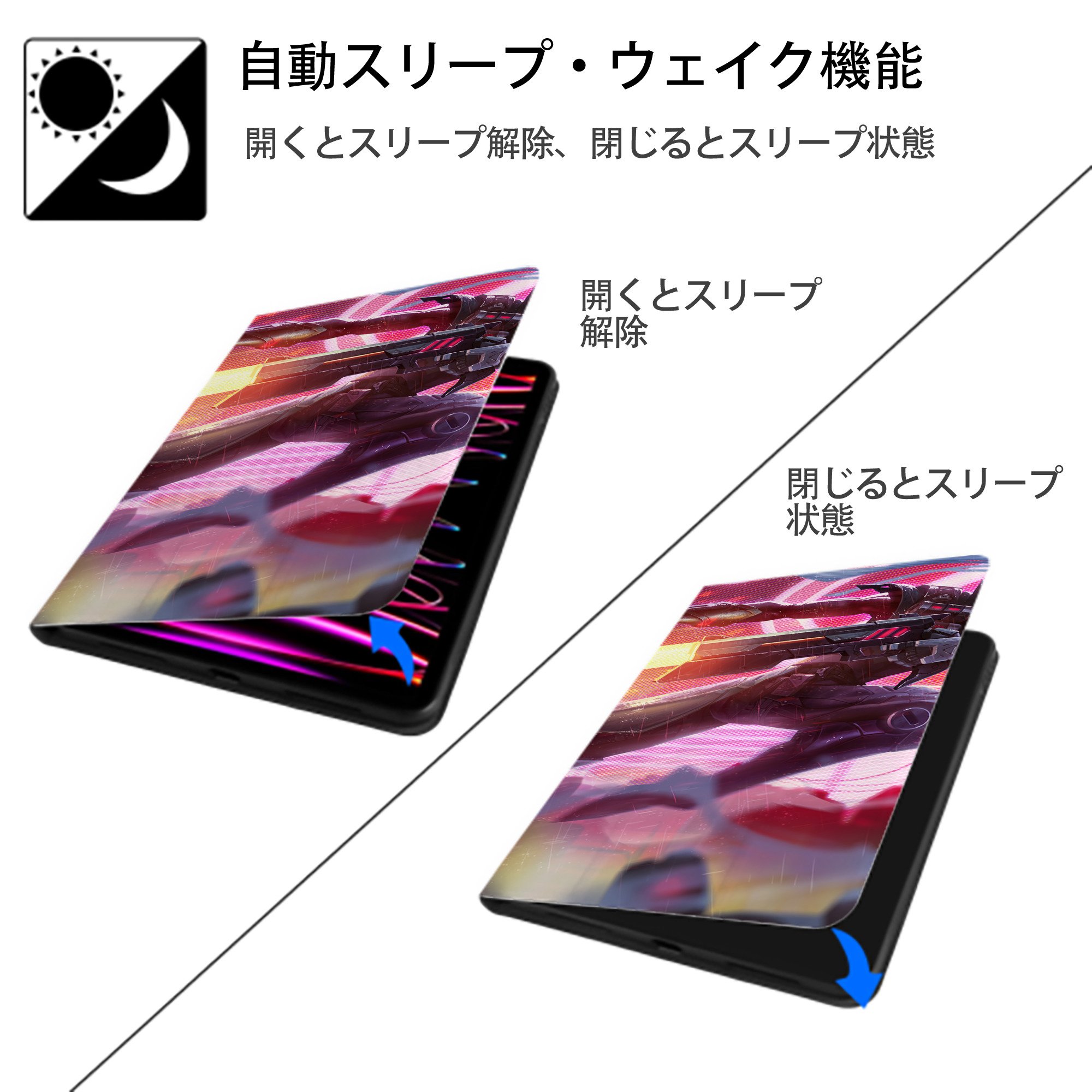 リーグ・オブ・レジェンド League of Legends LOL IPad ケース ブック型 PUレザー TPU 耐衝撃 軽量 薄型 ペン収納なし 全面保護 IPad 各モデル対応