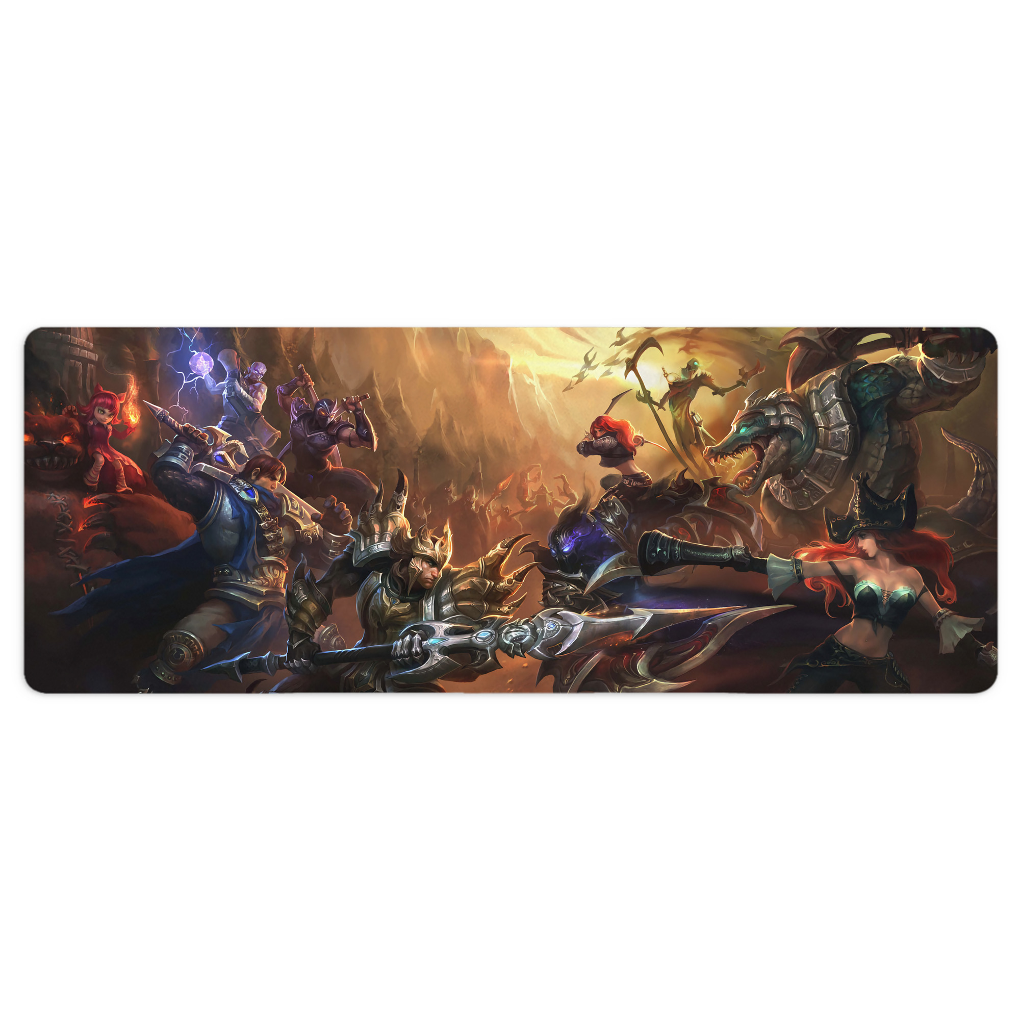 （画像用） リーグ・オブ・レジェンド League of Legends LOL ステッチ加工 大判デスクマット／滑り止めマウスパッド