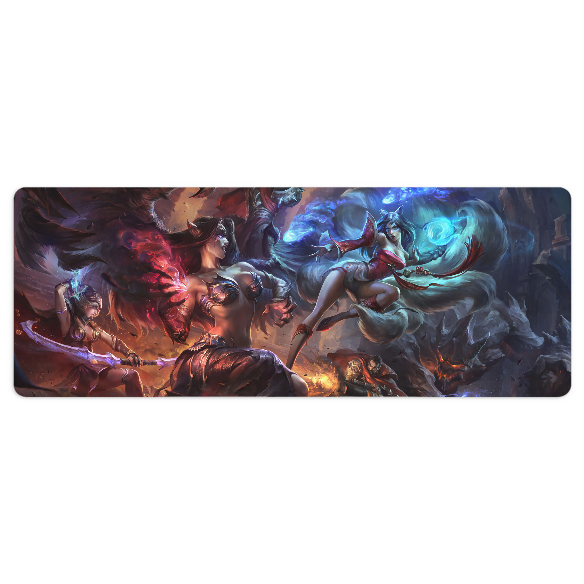 （画像用） リーグ・オブ・レジェンド League of Legends LOL ステッチ加工 大判デスクマット／滑り止めマウスパッド