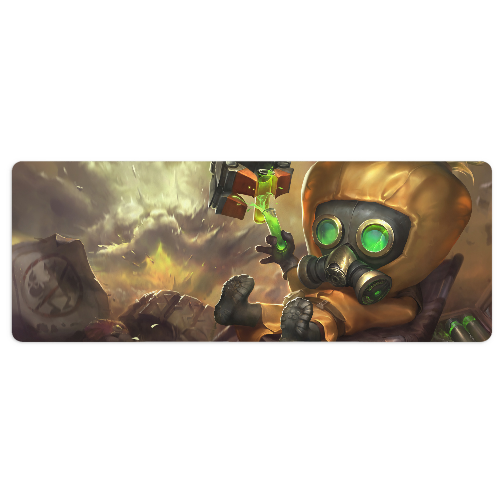 （画像用） リーグ・オブ・レジェンド League of Legends LOL ステッチ加工 大判デスクマット／滑り止めマウスパッド