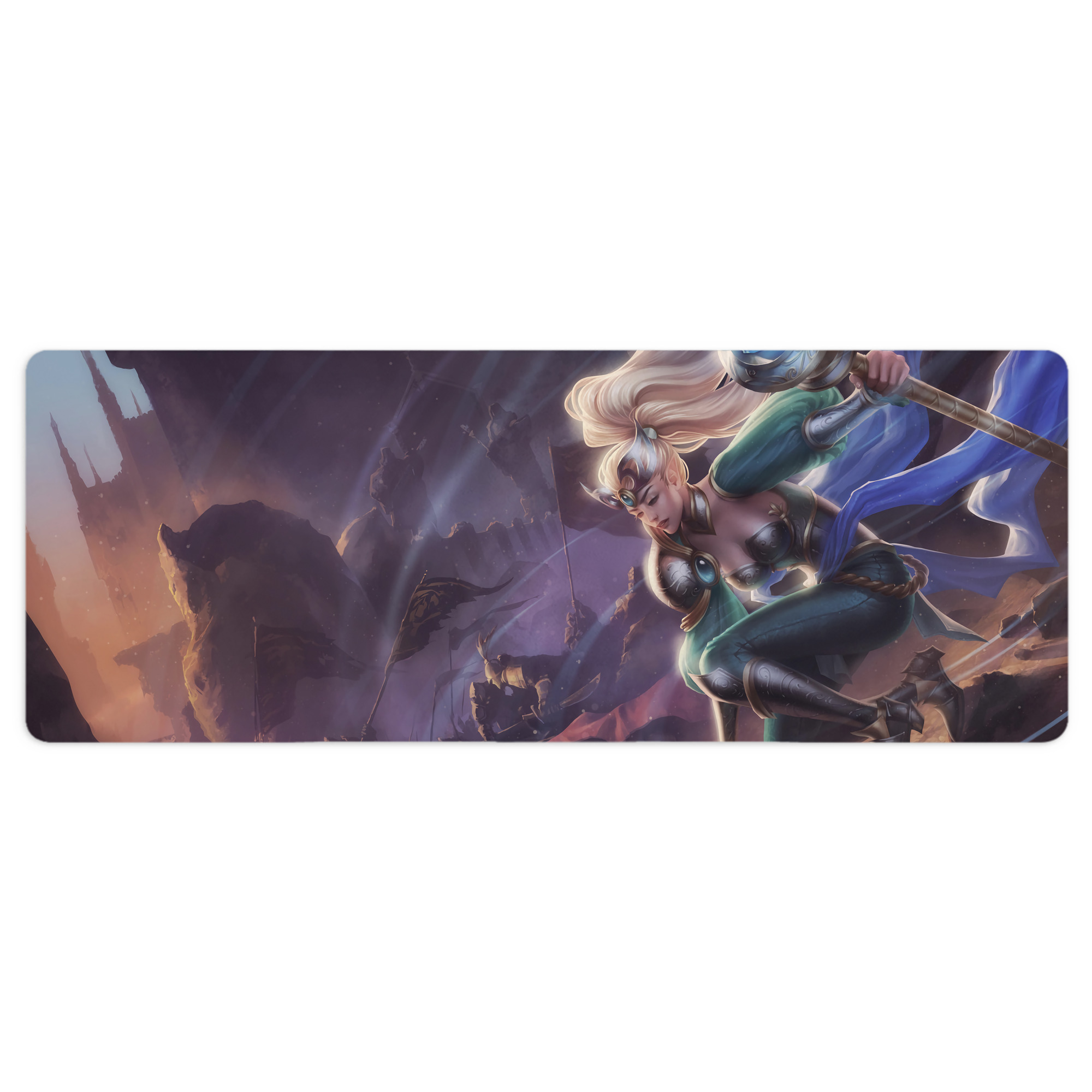 （画像用） リーグ・オブ・レジェンド League of Legends LOL ステッチ加工 大判デスクマット／滑り止めマウスパッド