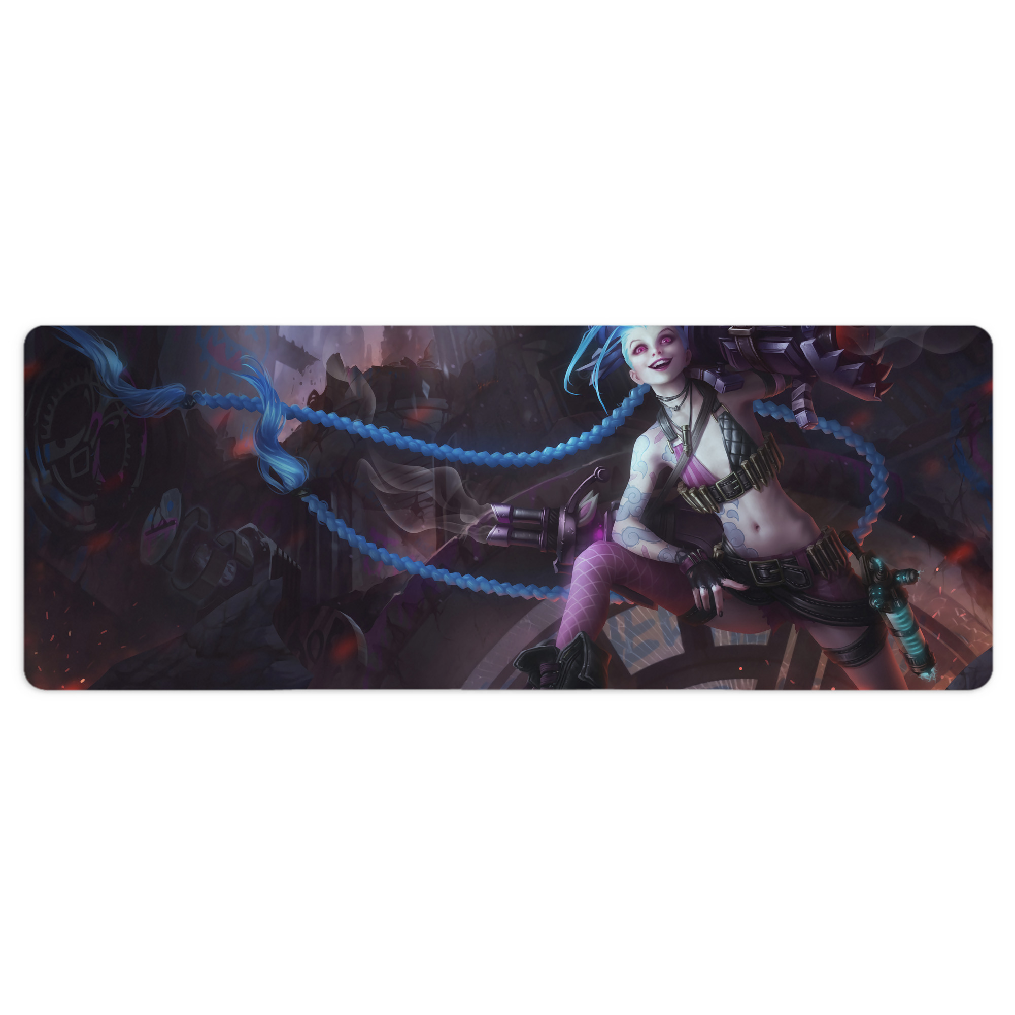 （画像用） リーグ・オブ・レジェンド League of Legends LOL ステッチ加工 大判デスクマット／滑り止めマウスパッド