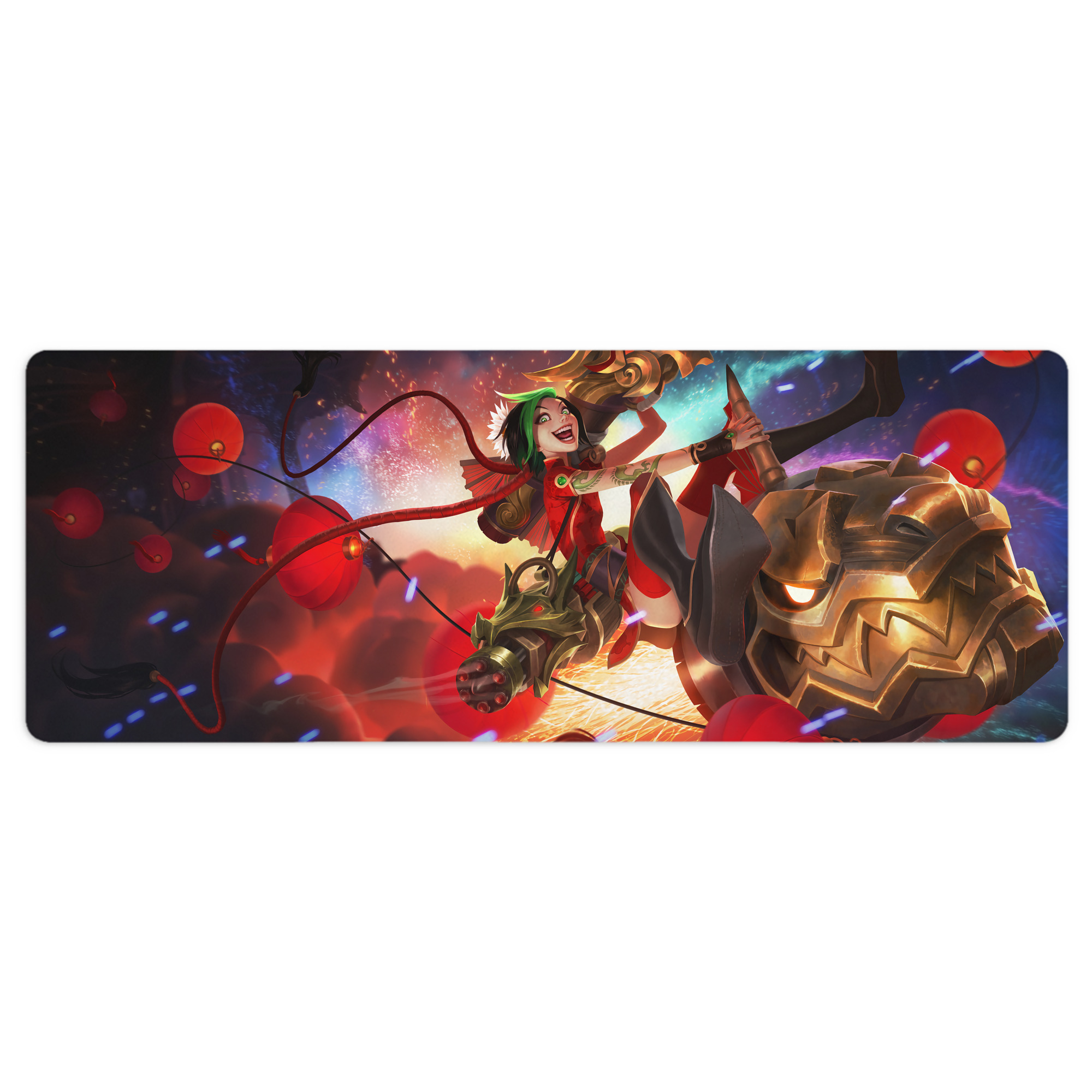 （画像用） リーグ・オブ・レジェンド League of Legends LOL ステッチ加工 大判デスクマット／滑り止めマウスパッド