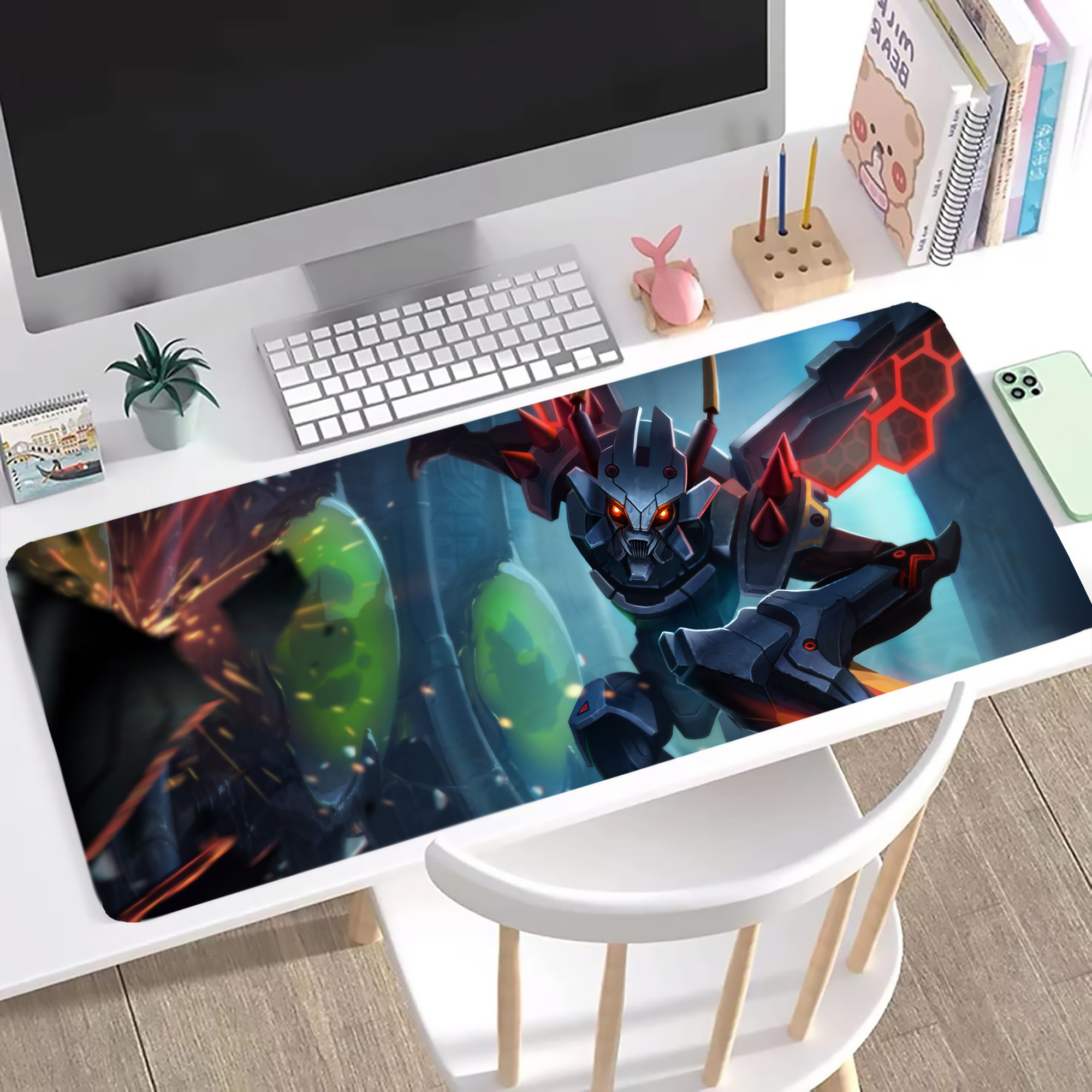 （画像用） リーグ・オブ・レジェンド League of Legends LOL ステッチ加工 大判デスクマット／滑り止めマウスパッド