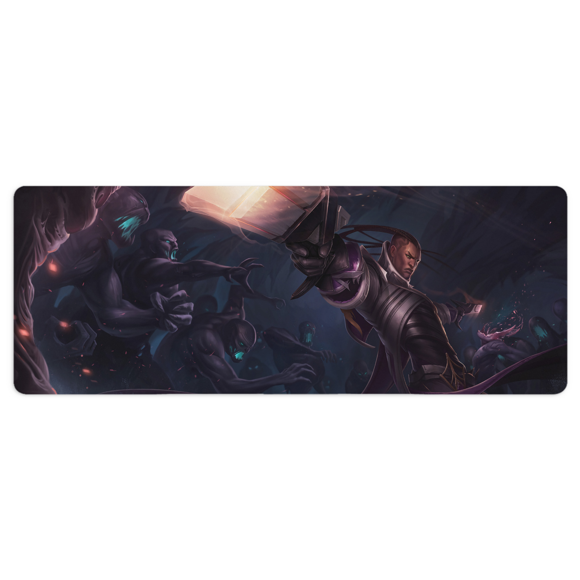 （画像用） リーグ・オブ・レジェンド League of Legends LOL ステッチ加工 大判デスクマット／滑り止めマウスパッド