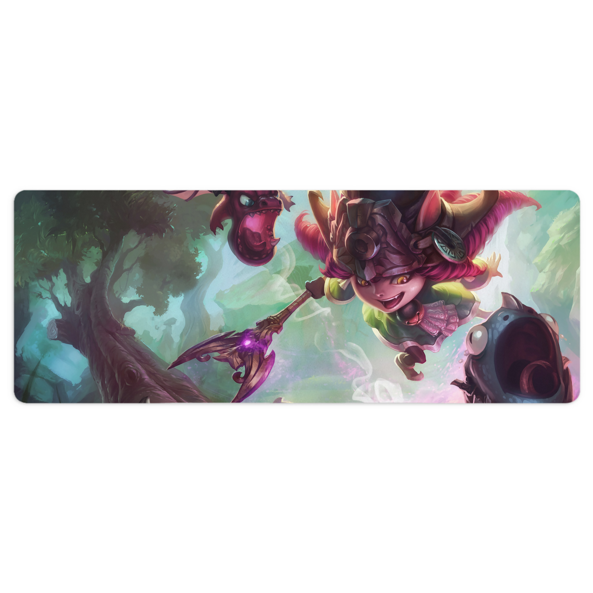 （画像用） リーグ・オブ・レジェンド League of Legends LOL ステッチ加工 大判デスクマット／滑り止めマウスパッド