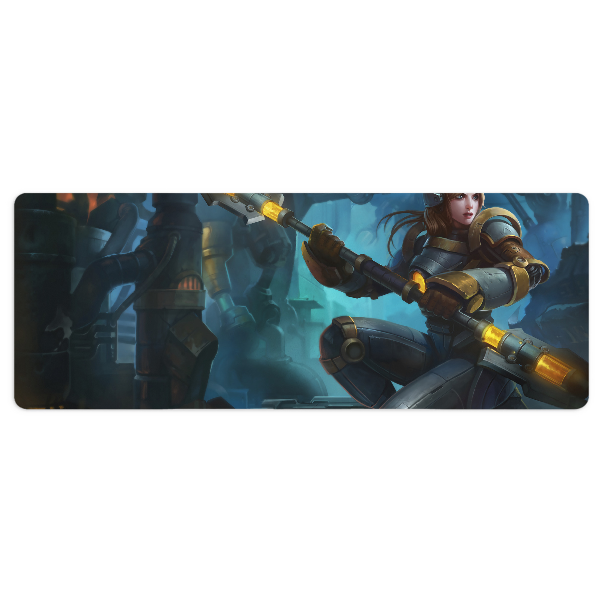 （画像用） リーグ・オブ・レジェンド League of Legends LOL ステッチ加工 大判デスクマット／滑り止めマウスパッド