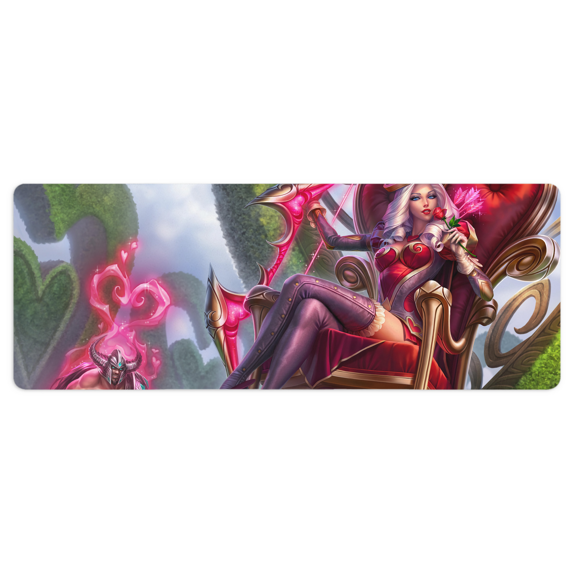 （画像用） リーグ・オブ・レジェンド League of Legends LOL ステッチ加工 大判デスクマット／滑り止めマウスパッド