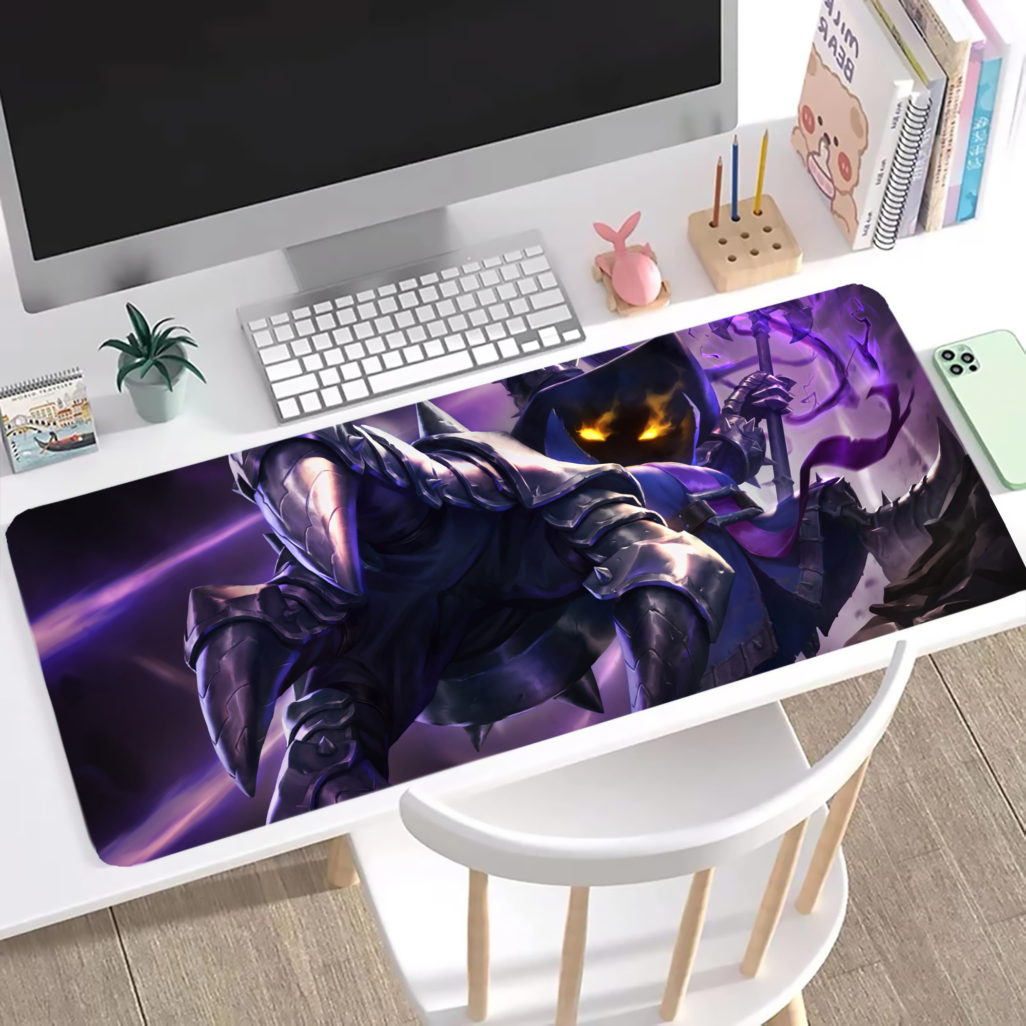 （画像用） リーグ・オブ・レジェンド League of Legends LOL ステッチ加工 大判デスクマット／滑り止めマウスパッド