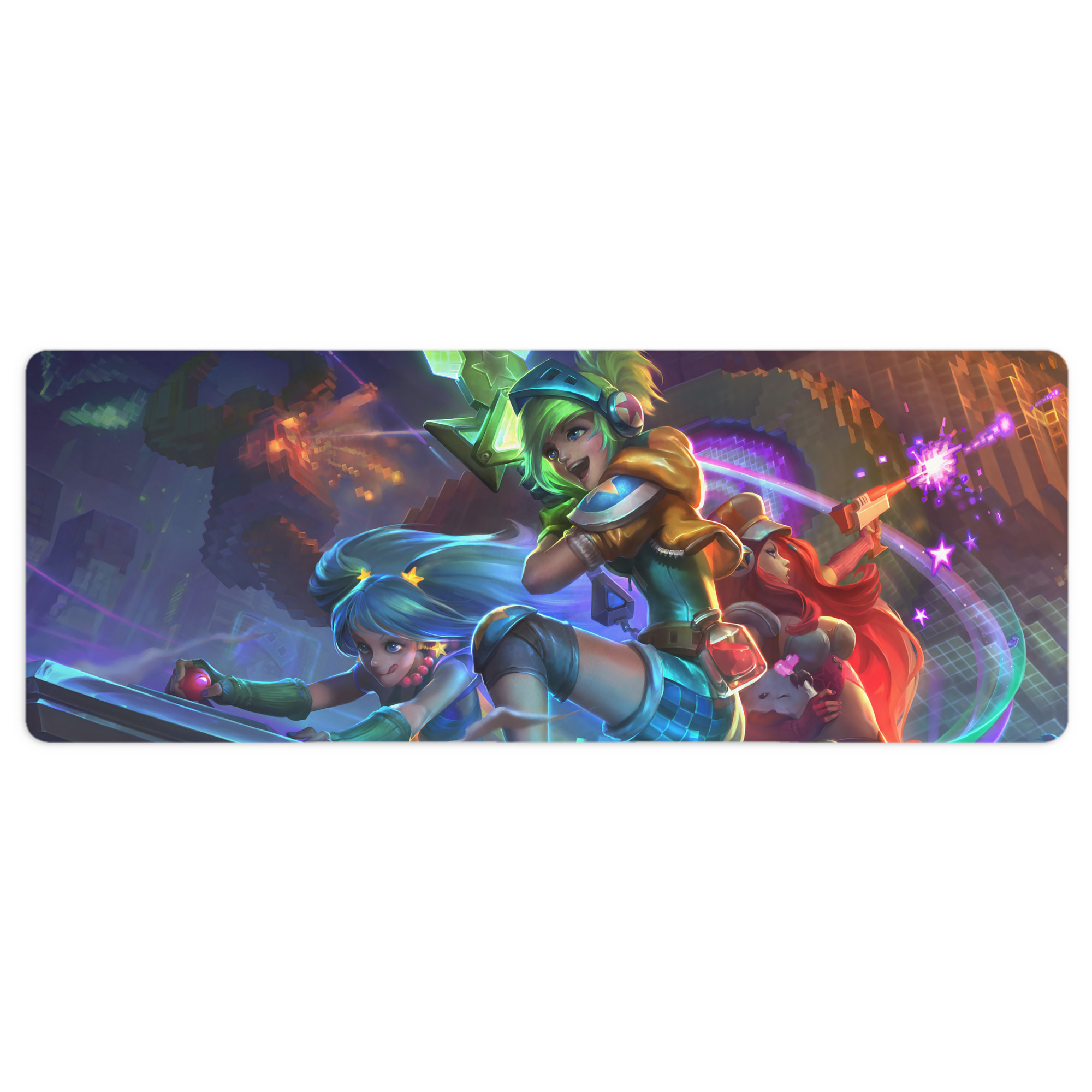 （画像用） リーグ・オブ・レジェンド League of Legends LOL ステッチ加工 大判デスクマット／滑り止めマウスパッド