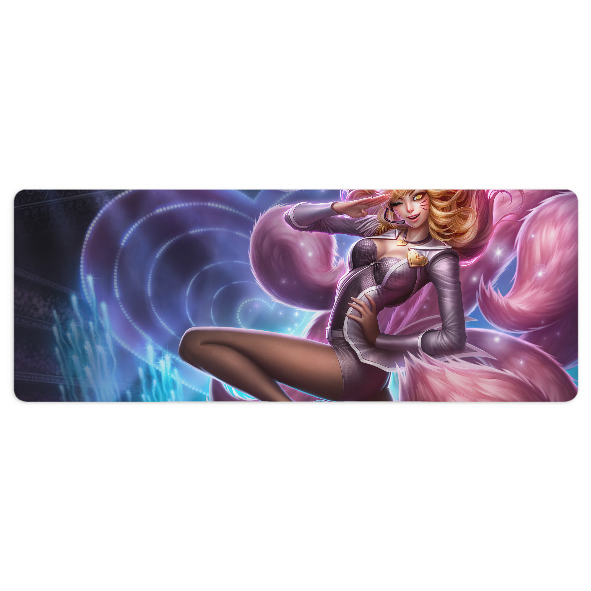 （画像用） リーグ・オブ・レジェンド League of Legends LOL ステッチ加工 大判デスクマット／滑り止めマウスパッド