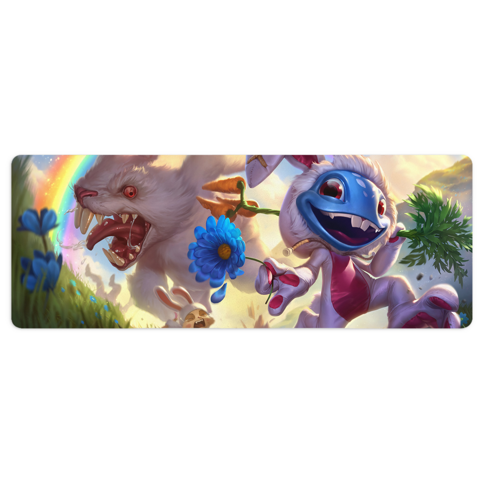 （画像用） リーグ・オブ・レジェンド League of Legends LOL ステッチ加工 大判デスクマット／滑り止めマウスパッド