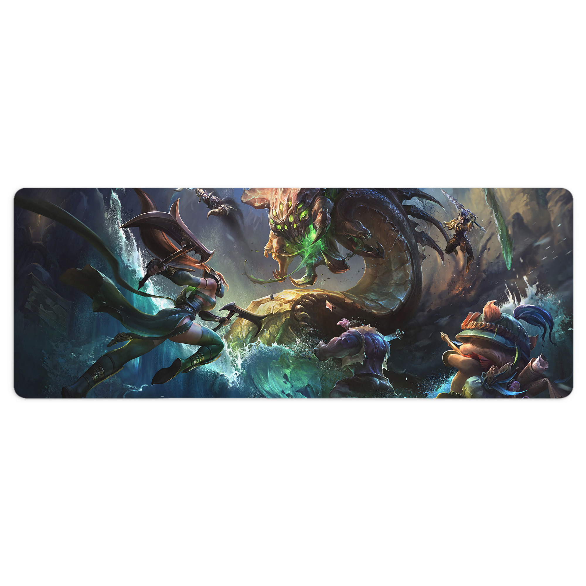 （画像用） リーグ・オブ・レジェンド League of Legends LOL ステッチ加工 大判デスクマット／滑り止めマウスパッド