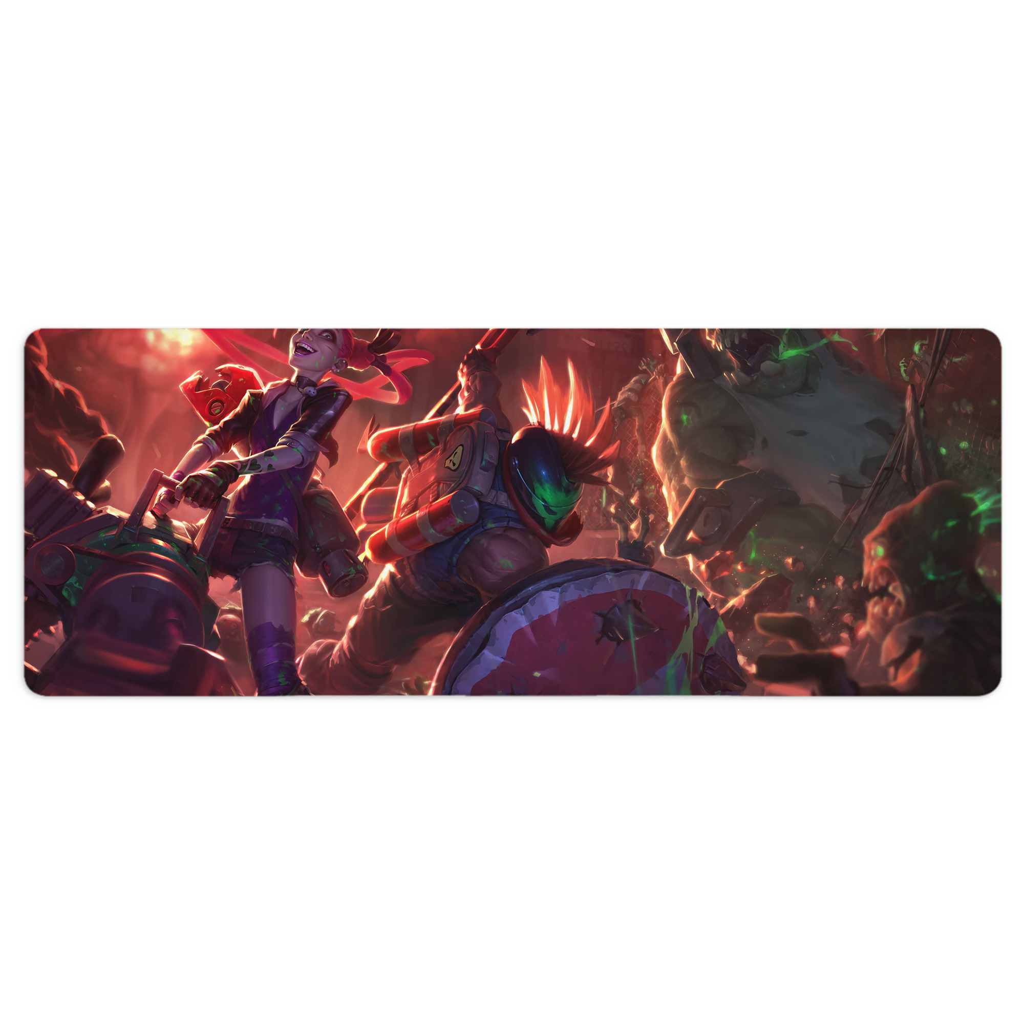 （画像用） リーグ・オブ・レジェンド League of Legends LOL ステッチ加工 大判デスクマット／滑り止めマウスパッド