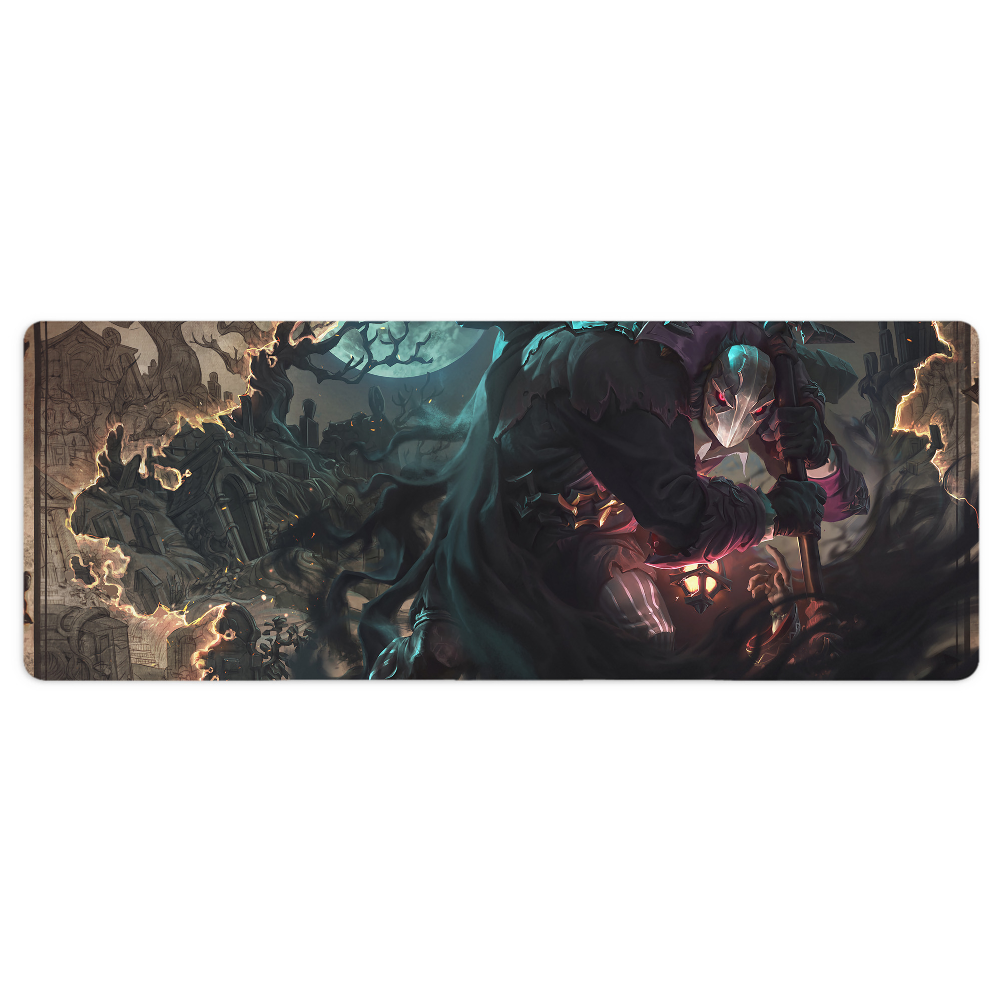 （画像用） リーグ・オブ・レジェンド League of Legends LOL ステッチ加工 大判デスクマット／滑り止めマウスパッド