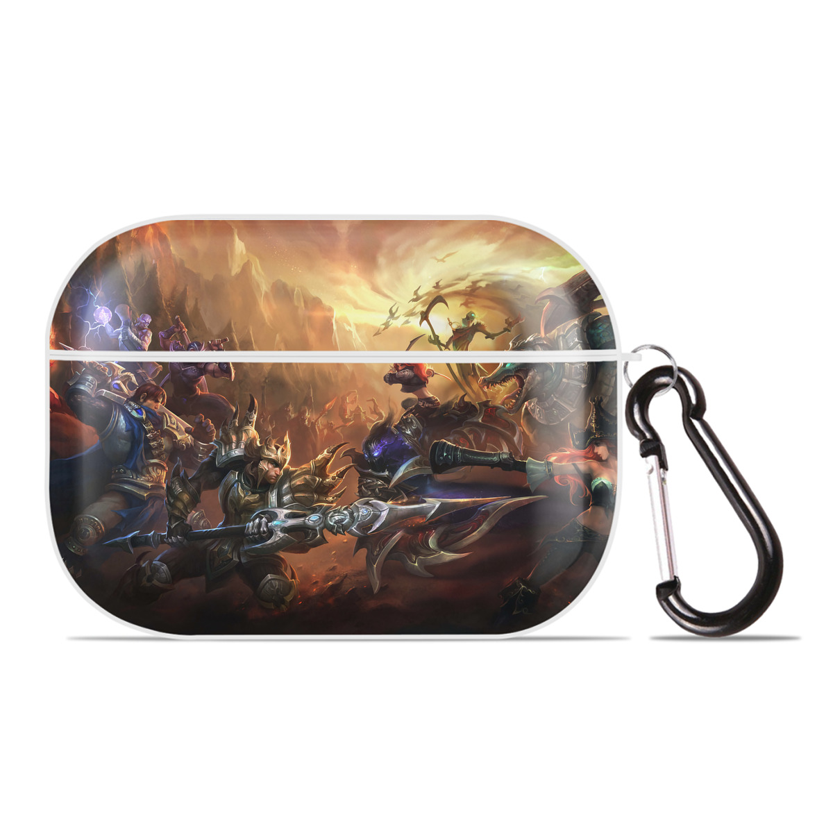 （画像用） リーグ・オブ・レジェンド League of Legends LOL 【AirPods Pro用】ハードシェル保護ケース 耐衝撃・防指紋・カラビナ付き商品仕様