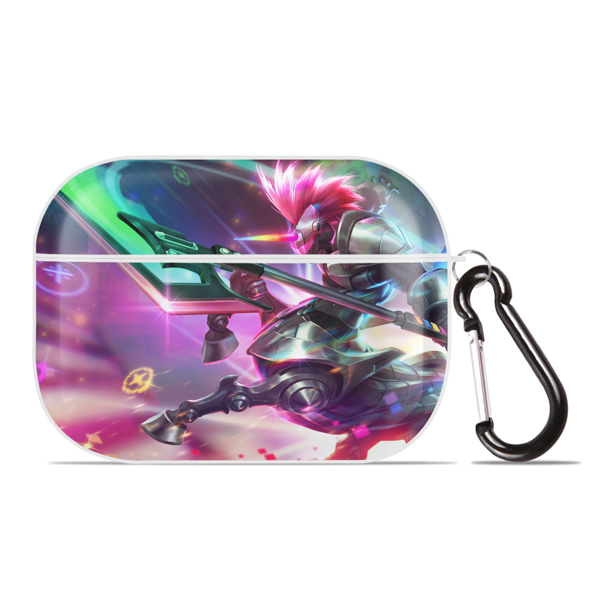 （画像用） リーグ・オブ・レジェンド League of Legends LOL 【AirPods Pro用】ハードシェル保護ケース 耐衝撃・防指紋・カラビナ付き商品仕様