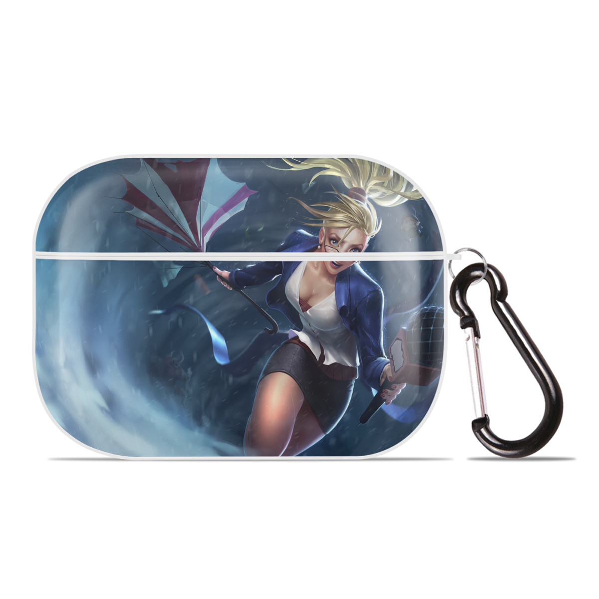 （画像用） リーグ・オブ・レジェンド League of Legends LOL 【AirPods Pro用】ハードシェル保護ケース 耐衝撃・防指紋・カラビナ付き商品仕様