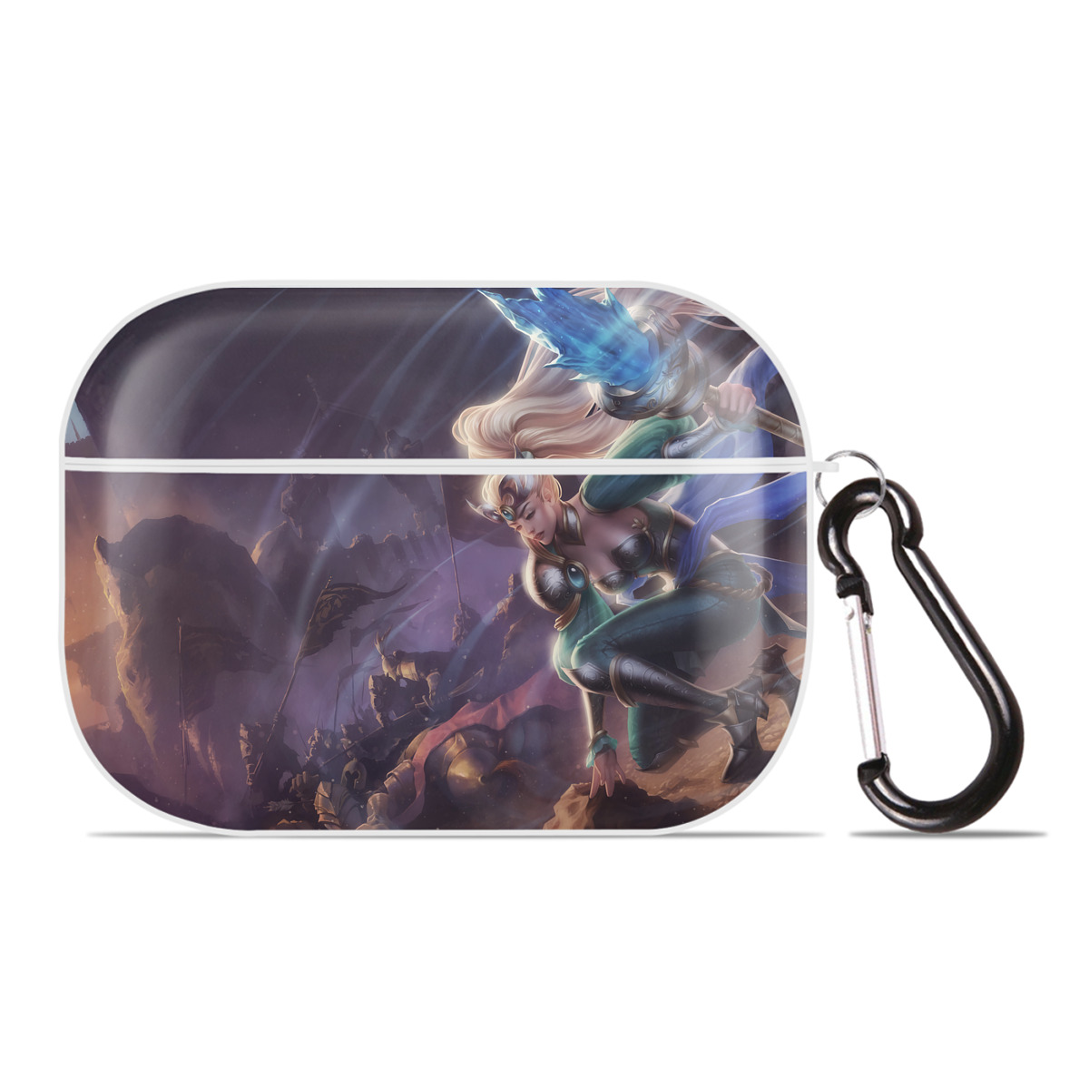 （画像用） リーグ・オブ・レジェンド League of Legends LOL 【AirPods Pro用】ハードシェル保護ケース 耐衝撃・防指紋・カラビナ付き商品仕様