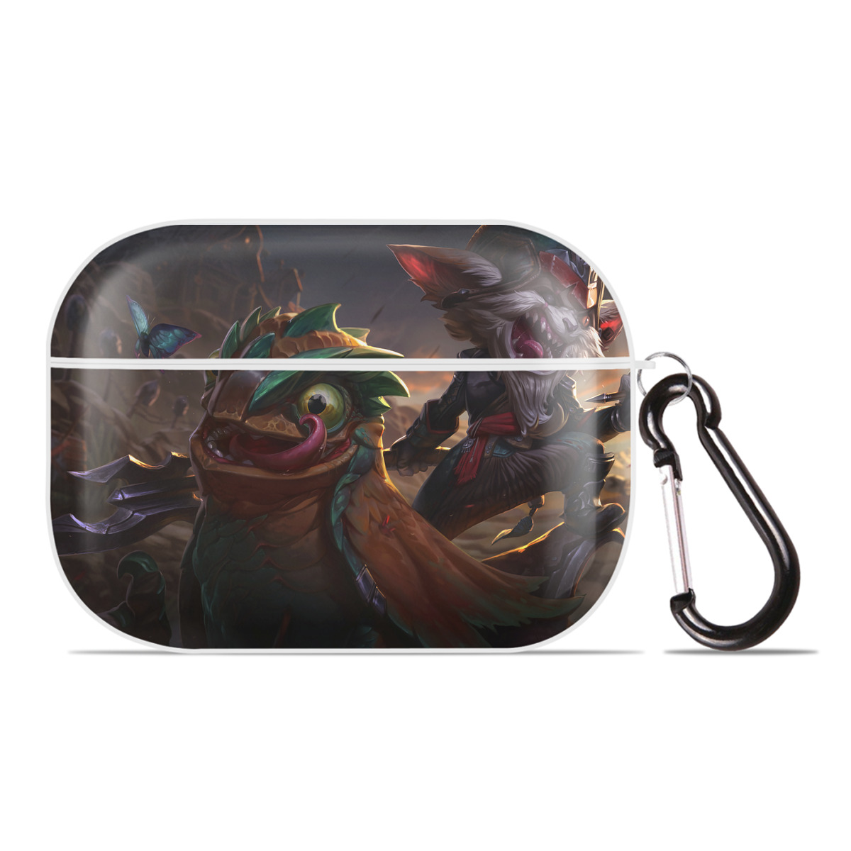 （画像用） リーグ・オブ・レジェンド League of Legends LOL 【AirPods Pro用】ハードシェル保護ケース 耐衝撃・防指紋・カラビナ付き商品仕様