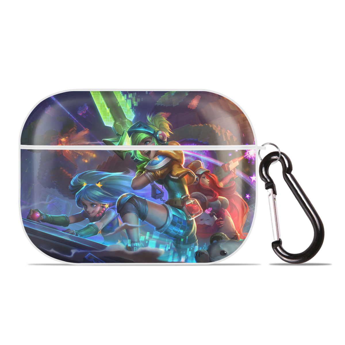 （画像用） リーグ・オブ・レジェンド League of Legends LOL 【AirPods Pro用】ハードシェル保護ケース 耐衝撃・防指紋・カラビナ付き商品仕様