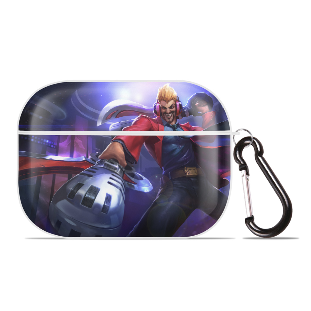 （画像用） リーグ・オブ・レジェンド League of Legends LOL 【AirPods Pro用】ハードシェル保護ケース 耐衝撃・防指紋・カラビナ付き商品仕様