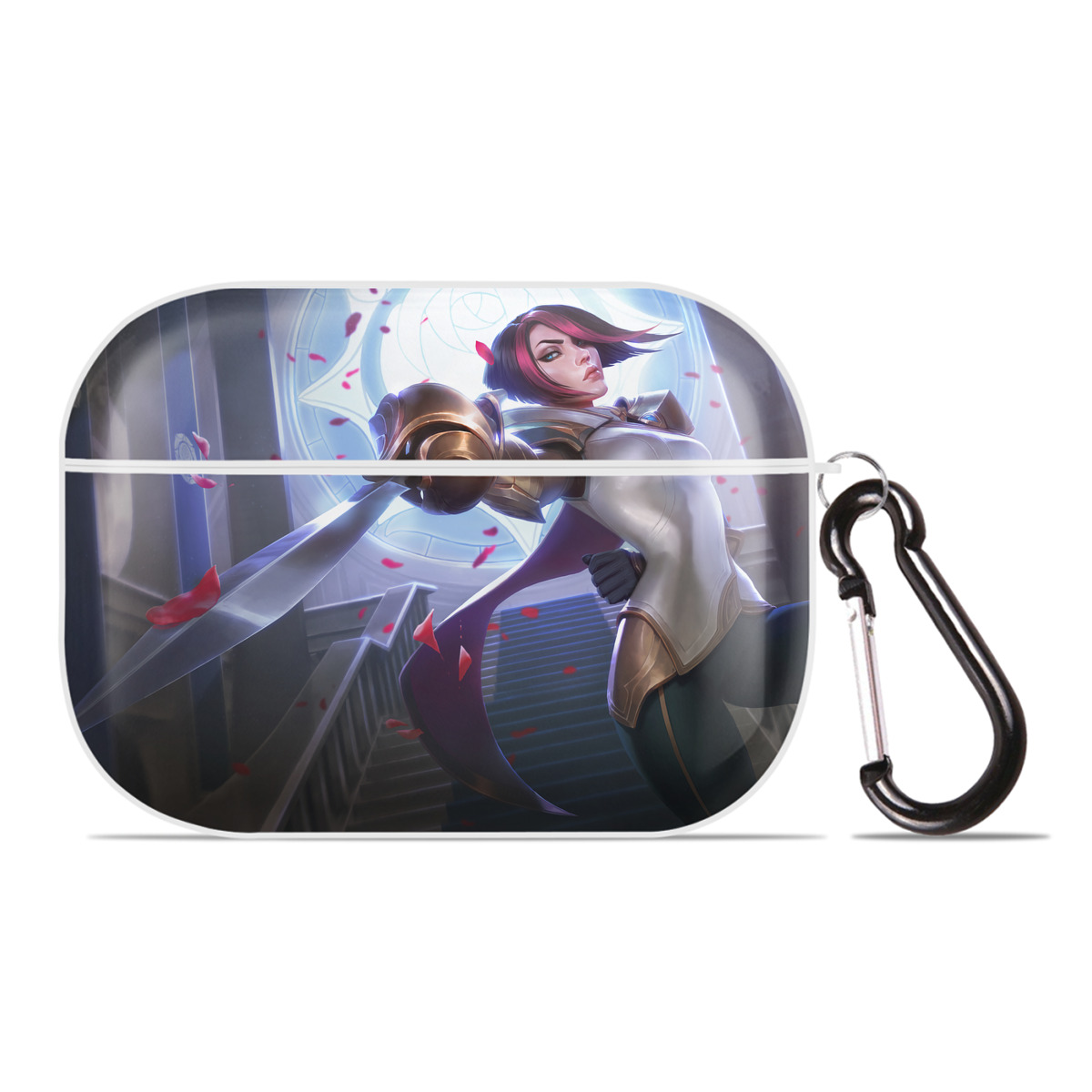 （画像用） リーグ・オブ・レジェンド League of Legends LOL 【AirPods Pro用】ハードシェル保護ケース 耐衝撃・防指紋・カラビナ付き商品仕様