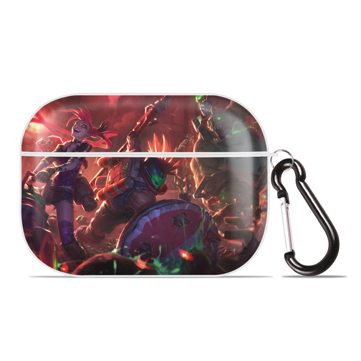 （画像用） リーグ・オブ・レジェンド League of Legends LOL 【AirPods Pro用】ハードシェル保護ケース 耐衝撃・防指紋・カラビナ付き商品仕様