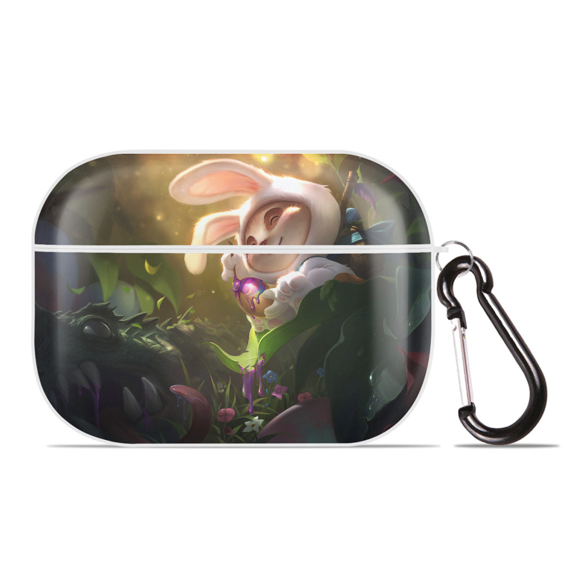 （画像用） リーグ・オブ・レジェンド League of Legends LOL 【AirPods Pro用】ハードシェル保護ケース 耐衝撃・防指紋・カラビナ付き商品仕様