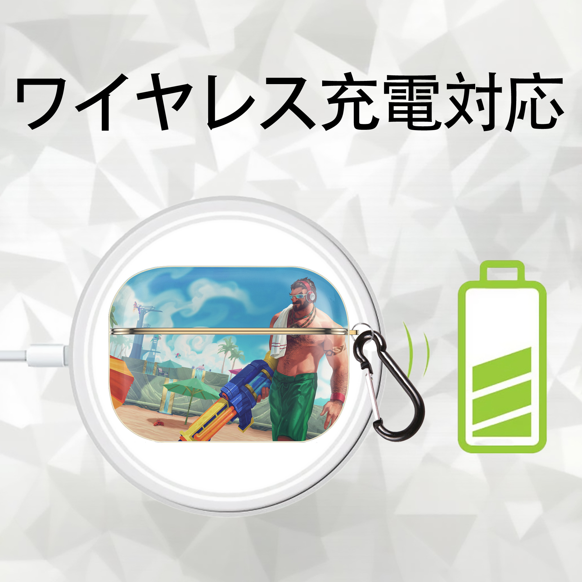 リーグ・オブ・レジェンド League of Legends LOL 【AirPods Pro用】ハードシェル保護ケース｜耐衝撃・防指紋・カラビナ付き商品仕様
