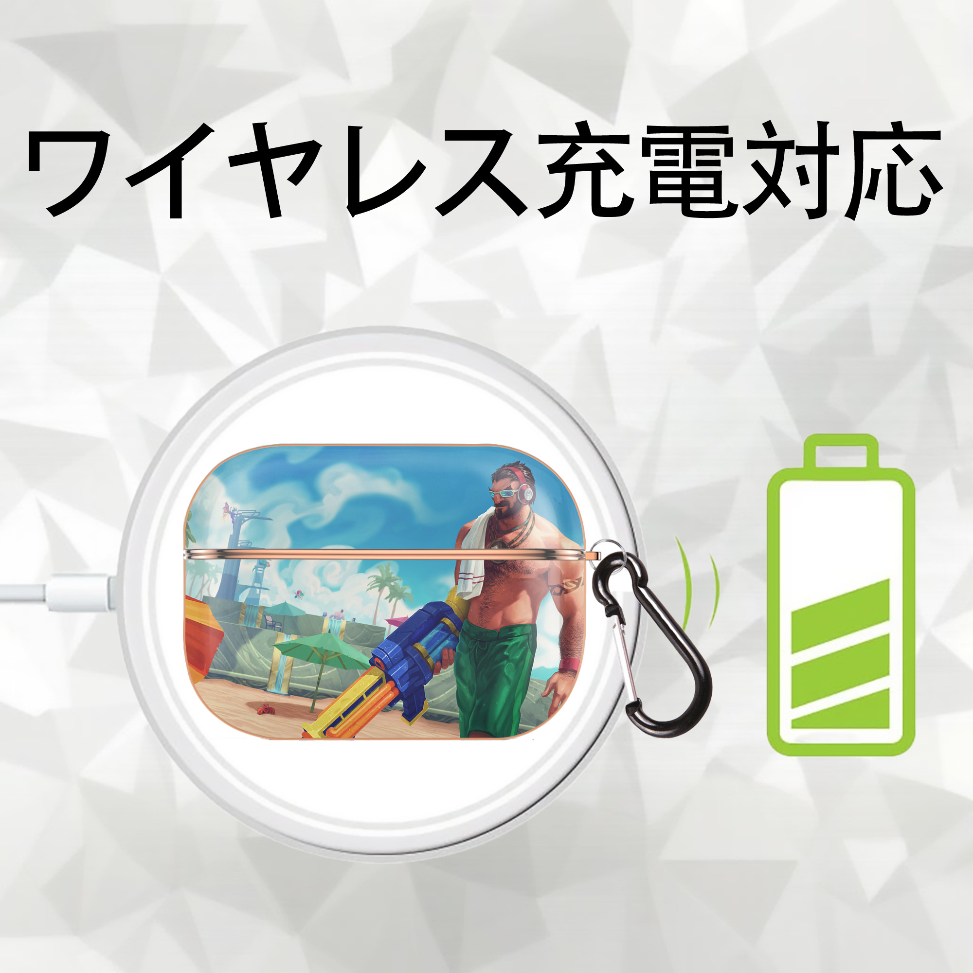 リーグ・オブ・レジェンド League of Legends LOL 【AirPods Pro用】ハードシェル保護ケース｜耐衝撃・防指紋・カラビナ付き商品仕様
