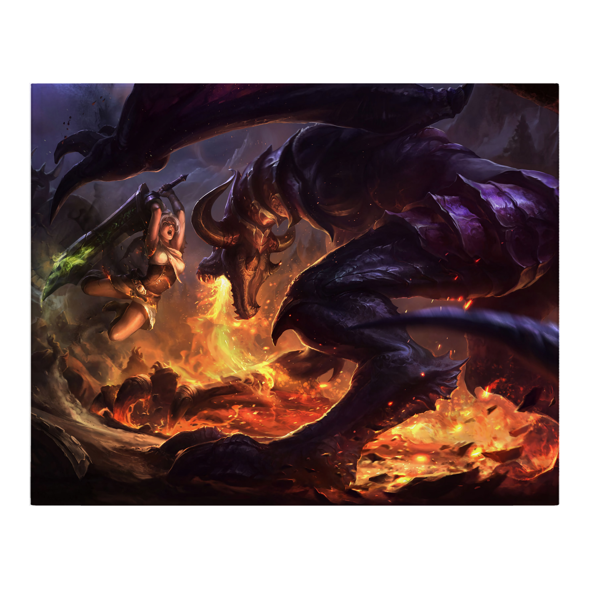（画像用） リーグ・オブ・レジェンド League of Legends LOL フランネルブランケット・多サイズ対応（横型）