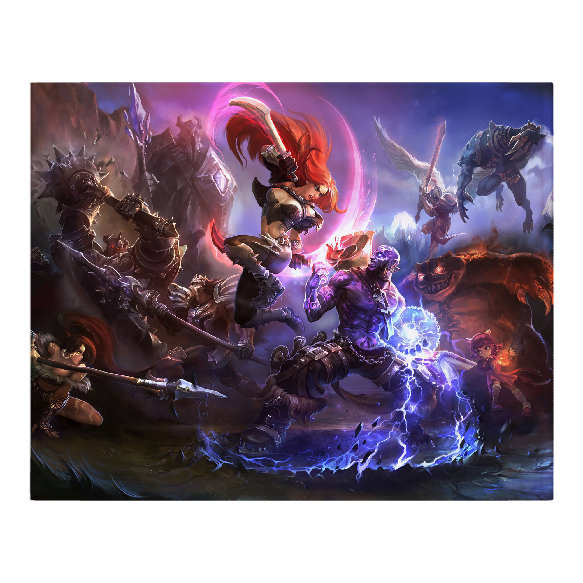（画像用） リーグ・オブ・レジェンド League of Legends LOL フランネルブランケット・多サイズ対応（横型）