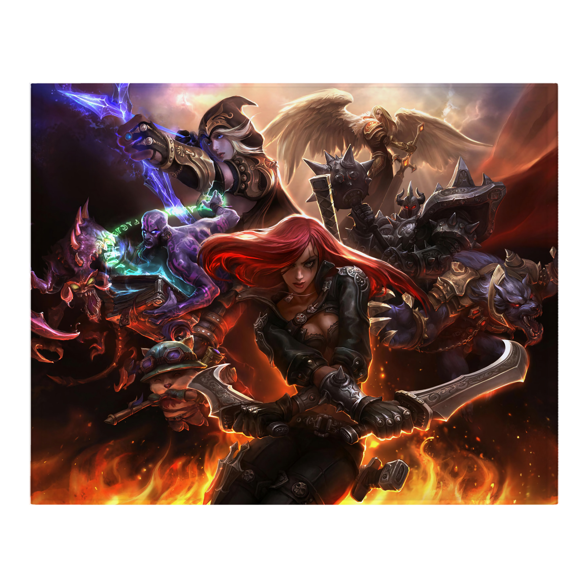 （画像用） リーグ・オブ・レジェンド League of Legends LOL フランネルブランケット・多サイズ対応（横型）