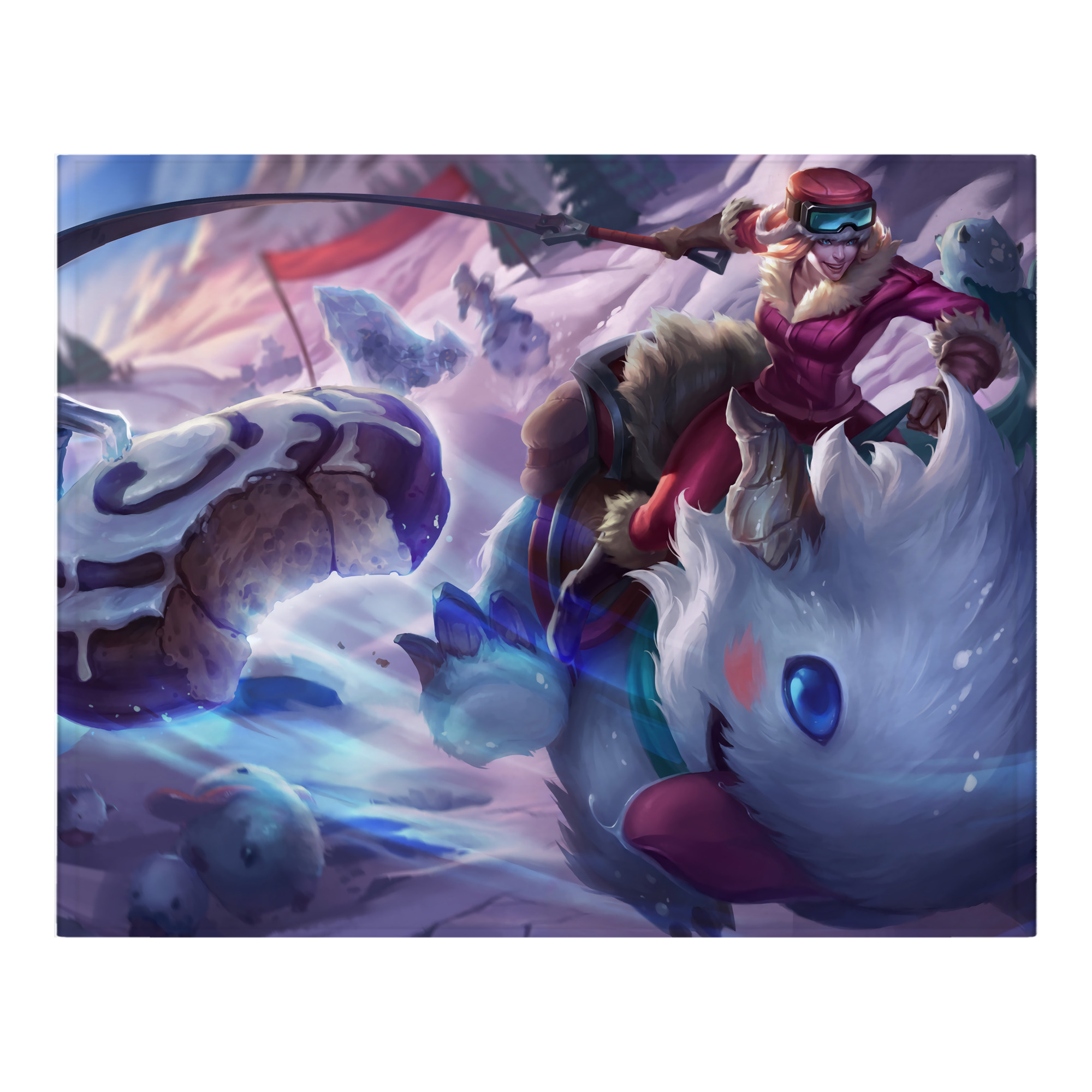 （画像用） リーグ・オブ・レジェンド League of Legends LOL フランネルブランケット・多サイズ対応（横型）