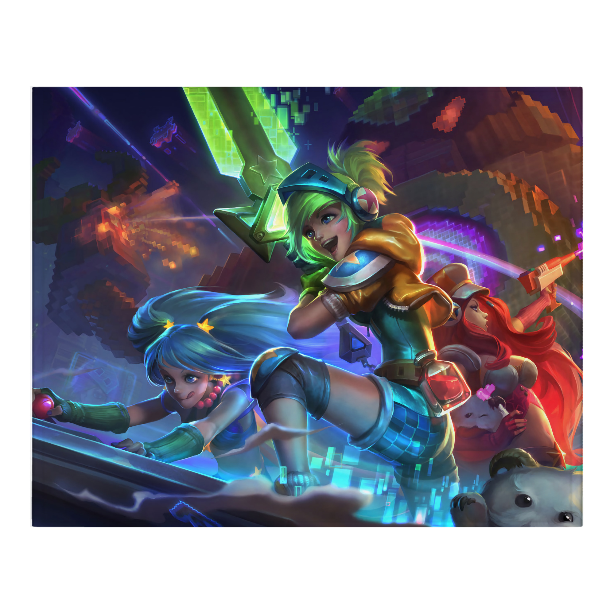 （画像用） リーグ・オブ・レジェンド League of Legends LOL フランネルブランケット・多サイズ対応（横型）
