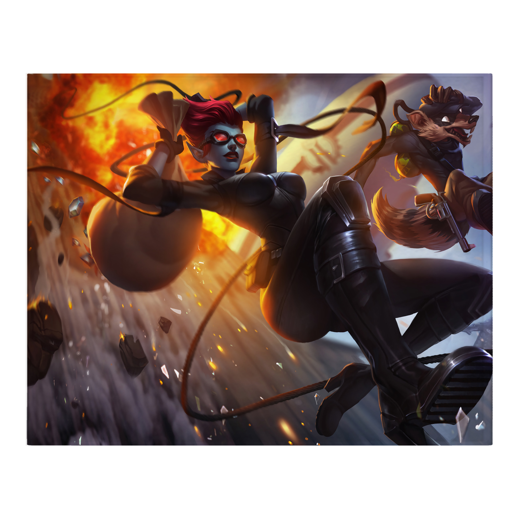 （画像用） リーグ・オブ・レジェンド League of Legends LOL フランネルブランケット・多サイズ対応（横型）