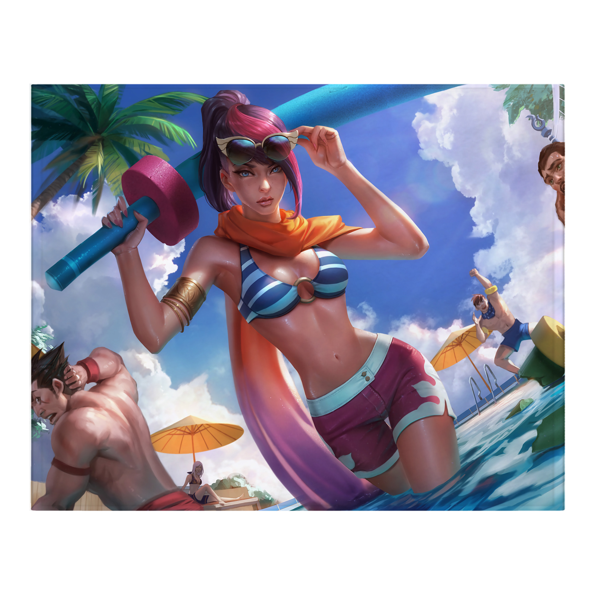 （画像用） リーグ・オブ・レジェンド League of Legends LOL フランネルブランケット・多サイズ対応（横型）