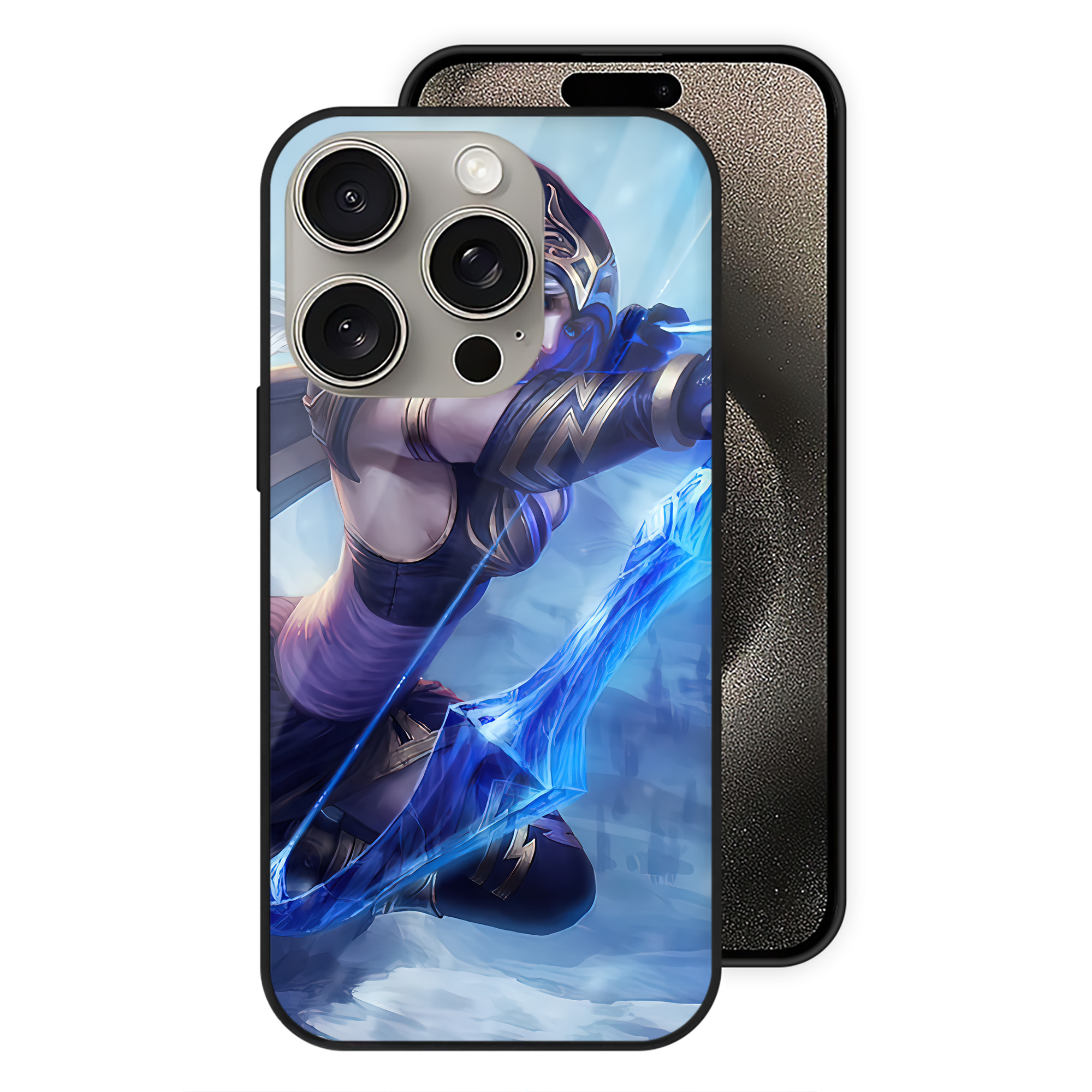 リーグ・オブ・レジェンド League of Legends LOL 【iPhone15Pro対応】スマホケース 耐衝撃＆黄変防止 背面ガラス