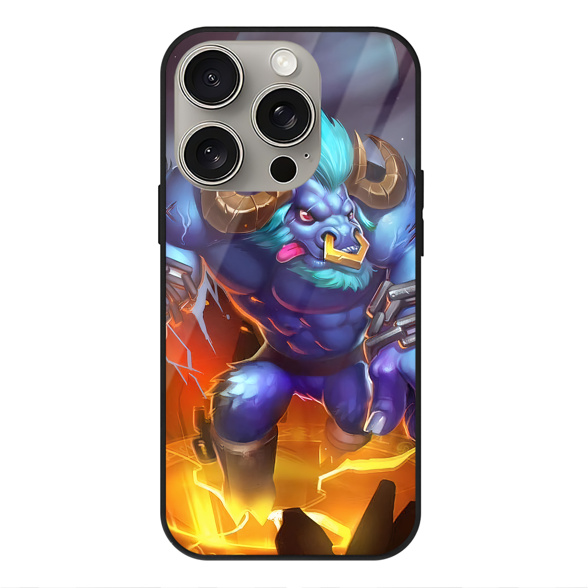 リーグ・オブ・レジェンド League of Legends LOL 【iPhone15Pro対応】スマホケース 耐衝撃＆黄変防止 背面ガラス