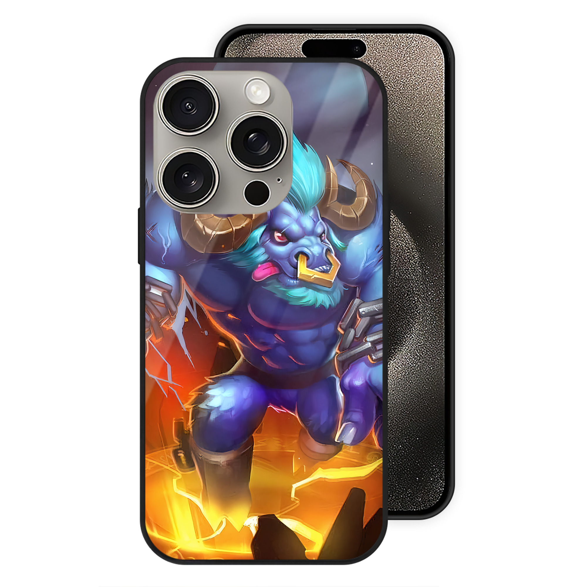 リーグ・オブ・レジェンド League of Legends LOL 【iPhone15Pro対応】スマホケース 耐衝撃＆黄変防止 背面ガラス