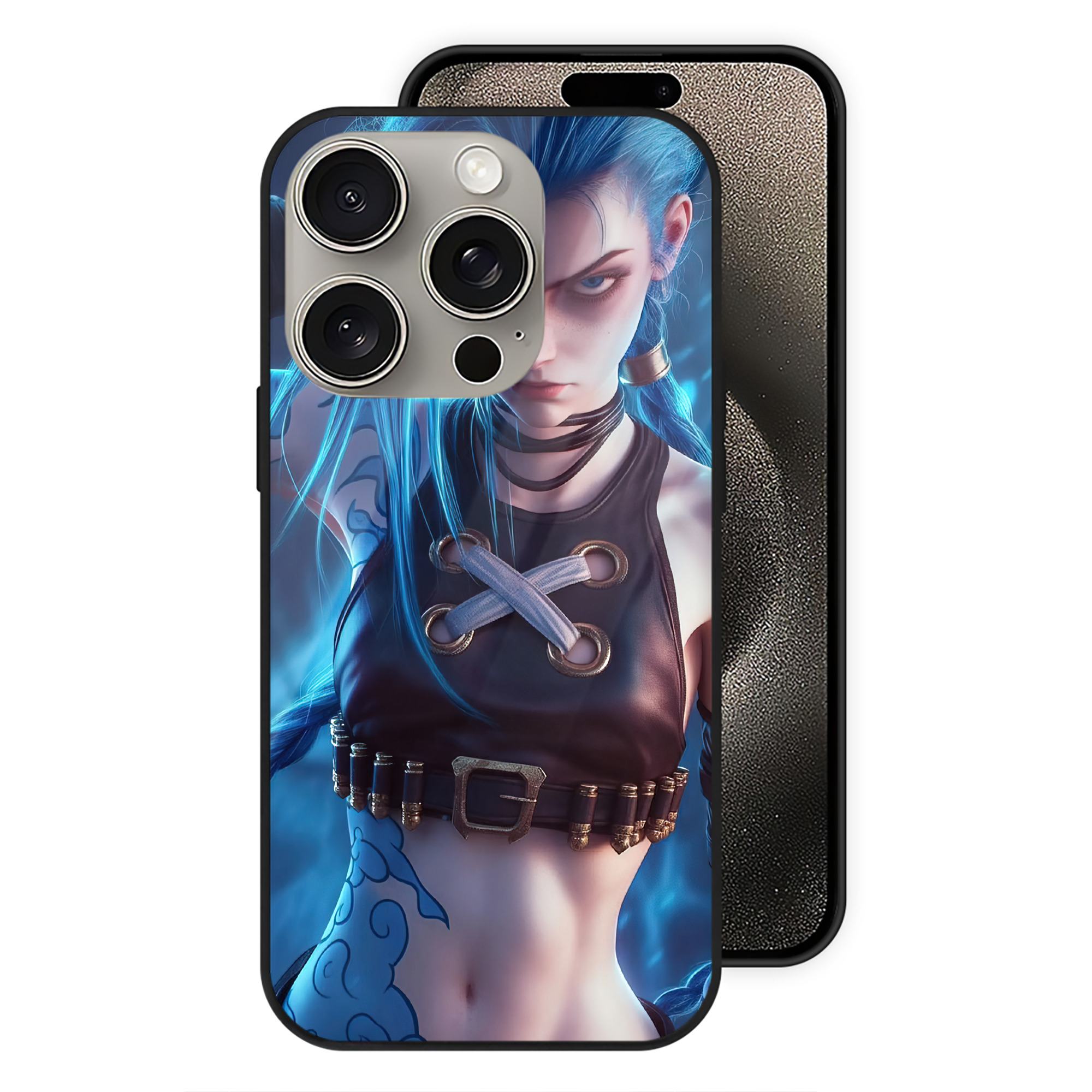 リーグ・オブ・レジェンド League of Legends LOL 【iPhone15Pro対応】スマホケース 耐衝撃＆黄変防止 背面ガラス