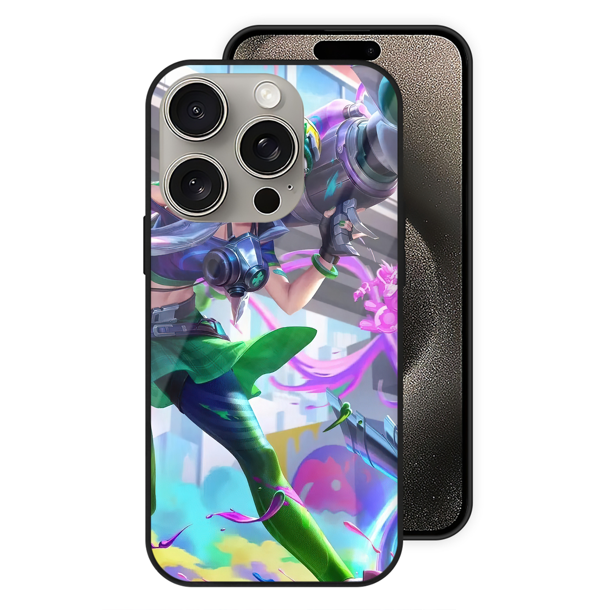 リーグ・オブ・レジェンド League of Legends LOL 【iPhone15Pro対応】スマホケース 耐衝撃＆黄変防止 背面ガラス