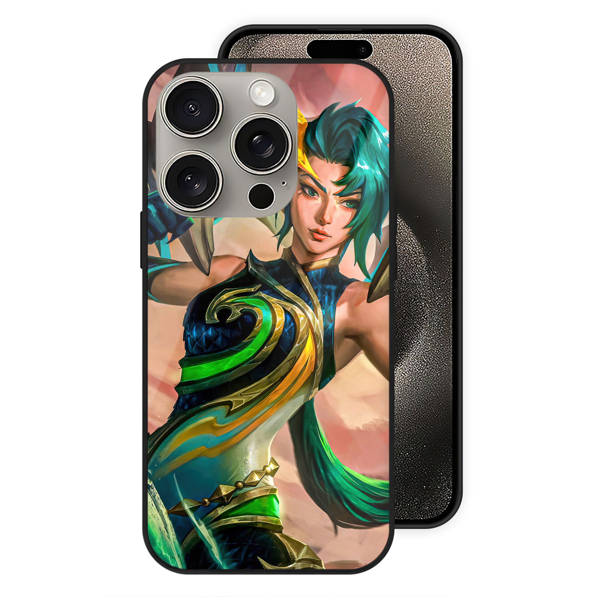 （画像用） リーグ・オブ・レジェンド League of Legends LOL 【iPhone15Pro対応】スマホケース 耐衝撃＆黄変防止 背面ガラス