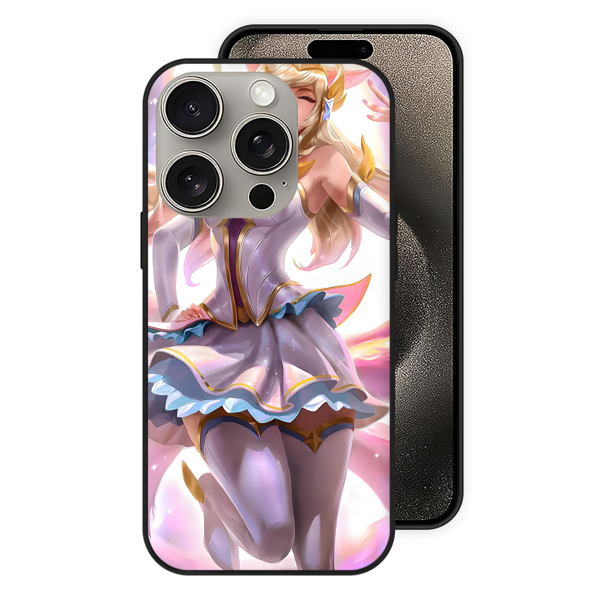 リーグ・オブ・レジェンド League of Legends LOL 【iPhone15Pro対応】スマホケース 耐衝撃＆黄変防止 背面ガラス